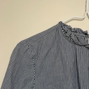 Stunning blue & white striped blouse, size women’s S